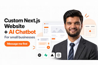 build full stack web app ai chatbot as full stack developer