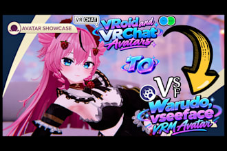 convert vroid and vrchat avatars to vrm for warudo, vseeface visemes and physics