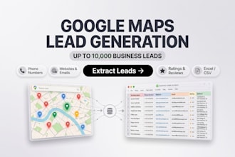 scrape google maps data for targeted business leads