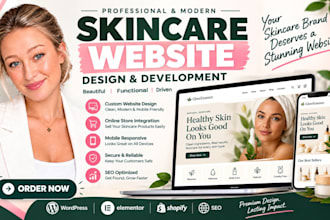 design skincare website beauty website skincare shopify cosmetics website