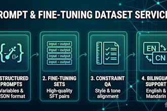 create and refine prompts for llm fine tuning and dataset curation