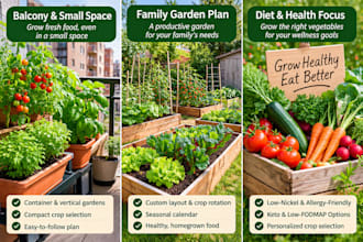 create a personalized vegetable garden planting plan