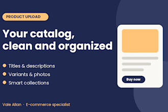 upload and organize your shopify products and collections