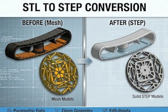 convert your stl models to step models
