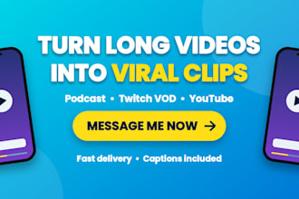 be your podcast clipper and twitch video clipper