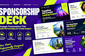 create sponsorship proposal letter grant vc investor and fundraising pitch decks