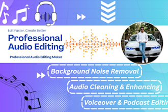 do professional audio editing and noise reduction