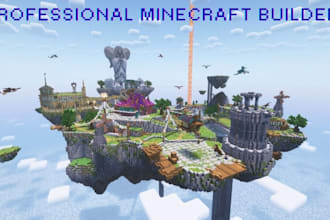 build custom minecraft spawn, lobby, hub, map and survival world for server