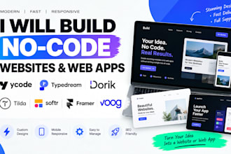 build ycode typedream dorik tilda softr framer voog websites no code web apps