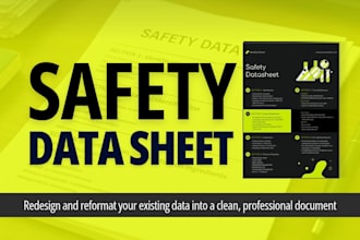 format safety data sheet for chemical or cleaning products