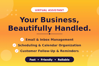 be your virtual assistant for admin
