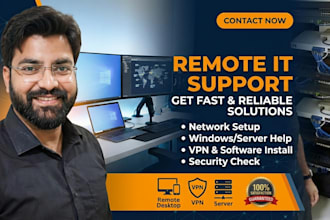 provide remote IT support and technical assistance