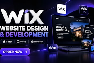 design, redesign wix, studio, harmony sites, landing page, velo, payment gateway