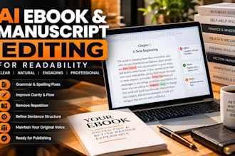 edit ai drafted ebooks and manuscripts for readability