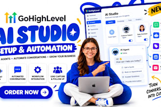 gohighlevel ai studio websites, landing pages and interactive forms
