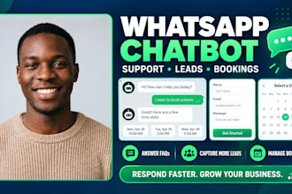 build a whatsapp chatbot for customer support leads or bookings