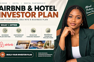 create airbnb hotel rental partnership business plan and vc funding for investor