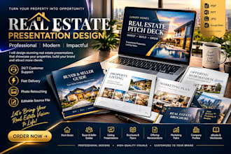 design real estate brochure, buyer and seller guides