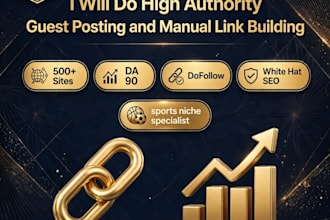 do guest posting and manual link building