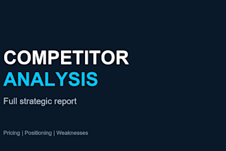 analyze competitors and deliver a strategic growth report