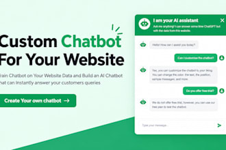 train and develop custom chatbot, ai website, nsfw chatbot for your business