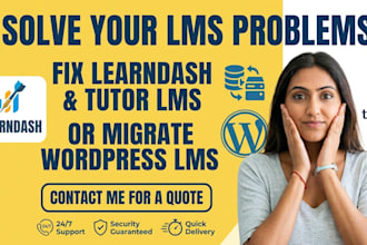 fix learndash tutor lms issues or migrate wordpress lms website
