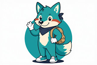 design a unique cartoon mascot and vector character