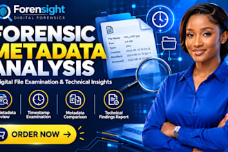 analyze forensic digital file metadata for images, documents, audio and video