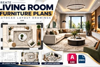 create living room furniture plans, autocad layouts drawings