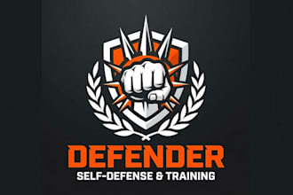 make bold and powerful self defense logo for your brand
