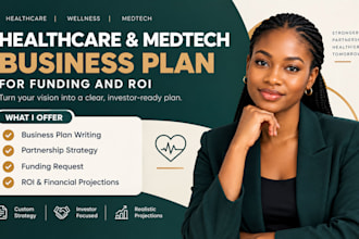 create healthcare wellness medtech partnership business plan for funding and ROI