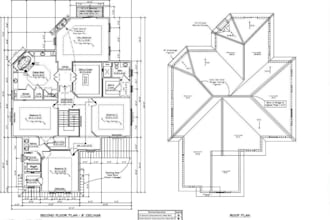 draw house renovation plan, house addition, site plan, city permit and draftsman