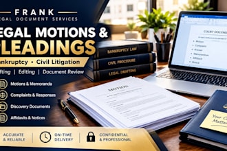 be your bankruptcy attorney draft motions pleadings and civil court documents