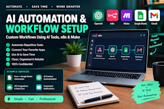 build ai automations using n8n, make and openai