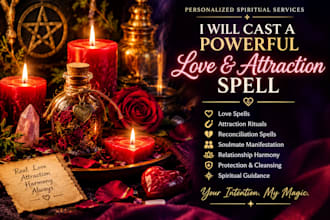 cast a personalized love and attraction spell, get ex back, lust spell