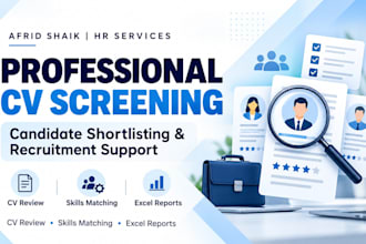screen resumes and shortlist candidates for your business