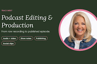 edit and produce your podcast episodes with show notes