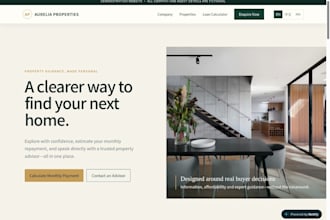 build a real estate agent website with listings and lead forms