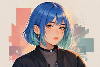 draw a custom anime profile picture or avatar