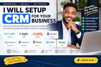 setup bitrix24 agile insightly octopus claritysoft formaloo front vcita keap CRM