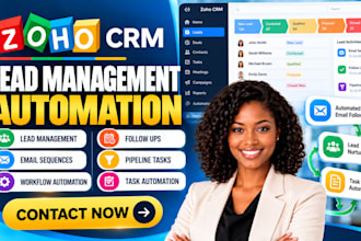 automate zoho lead management followups pipeline tasks email sequences workflow