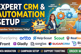 setup sharpspring ortto help scout realgeeks front gladly gorgias sugarcrm bigin