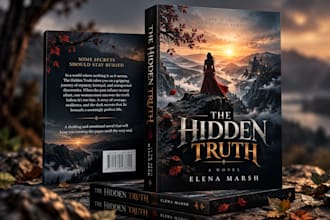 design a professional and creative book cover for your story