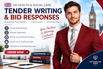 write UK health and social care tender and bid responses