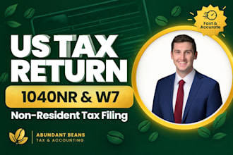 prepare 1040nr nonresident tax return and itin renewal w7 for non US residents