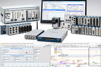 develop custom labview vi, data acquisition and automation