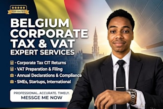 handle belgium corporate tax, vat return, and annual declarations