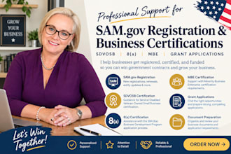 samgov registration get your sdvosb, 8a, mbe certification, grant application