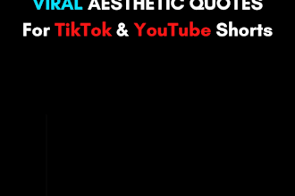create viral aesthetic quote posts and thumbnails for tiktok