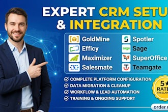 setup goldmine efficy maximizer salesmate spotler sage superoffice teamgate